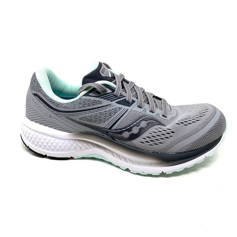 Saucony Omni 19 Running Athletic Shoes Alloy/Sky